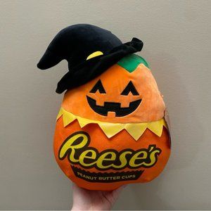 Squishmallow 2021 12 Paige Reeses pieces pumpkin plush teddy bear